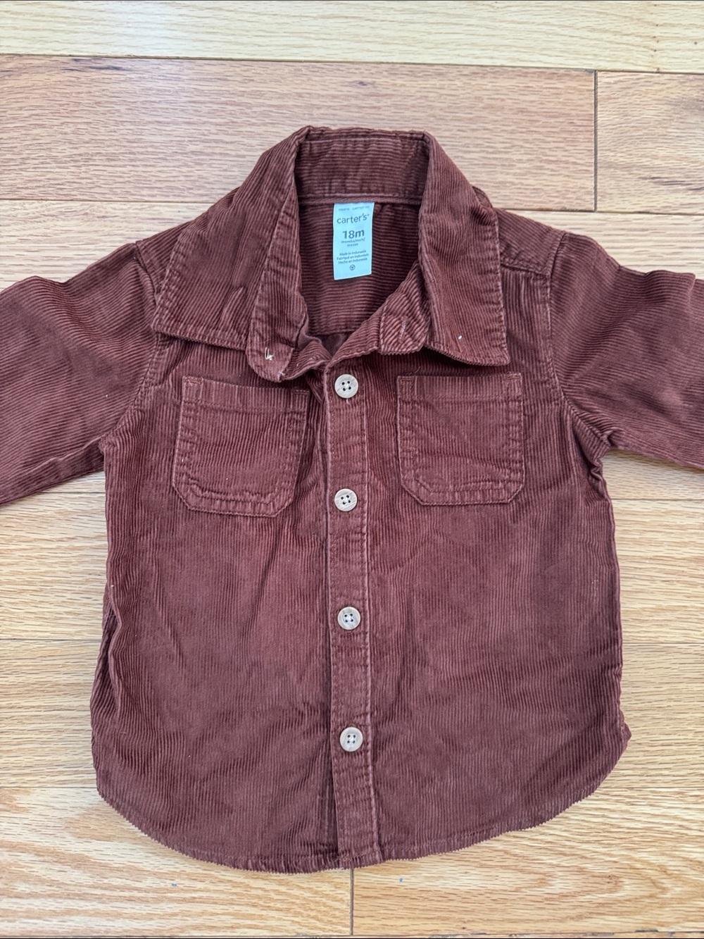 Carter's Brown Corduroy Button-Down Shirt